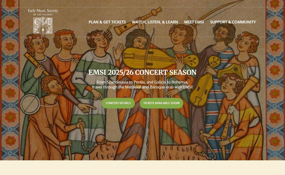 Home - Early Music Society of the Islands