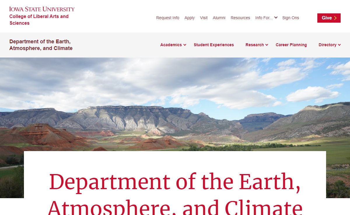 Department of the Earth, Atmosphere, and Climate