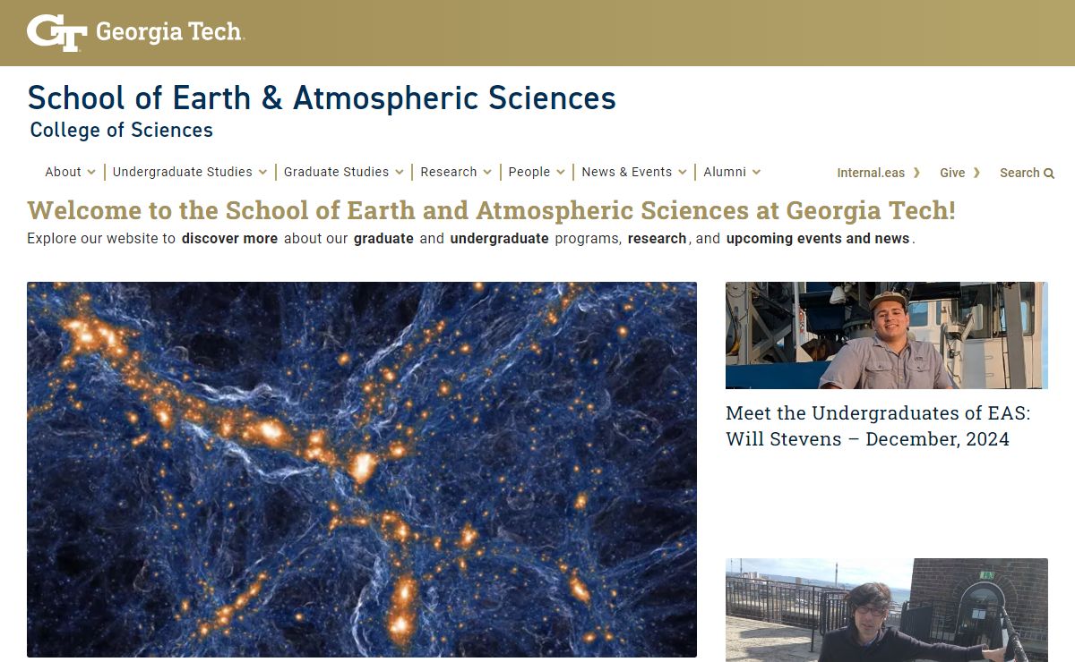 School of Earth and Atmospheric Sciences | Georgia Institute of Technology | Atlanta, GA |
