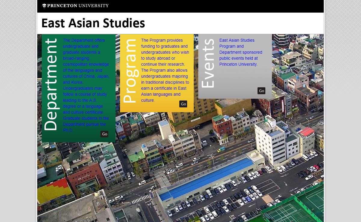 East Asian Studies - Princeton University