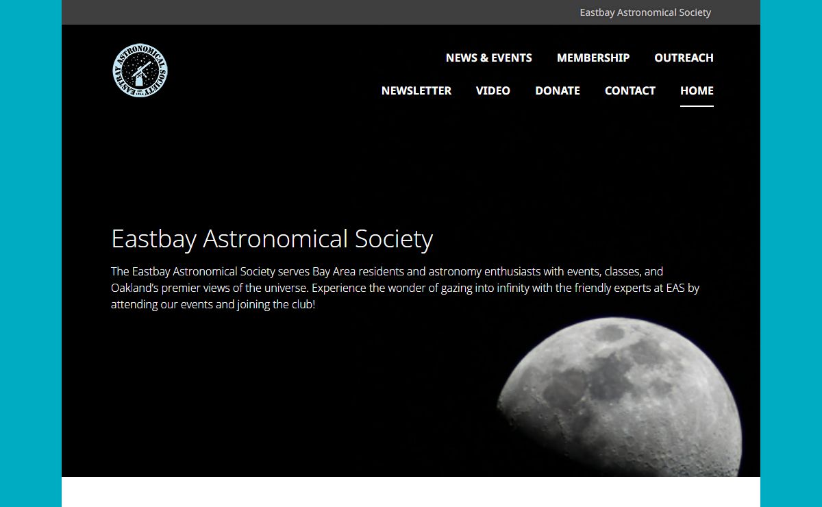 Eastbay Astronomical Society | To increase our own knowledge and appreciation of space, to promote the space sciences to the public and to support Chabot Space and Science Center.