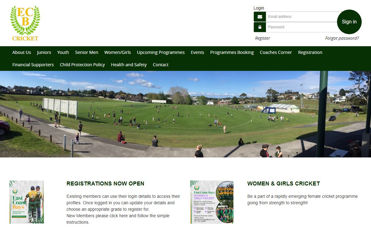 Welcome to East Coast Bays Cricket Club