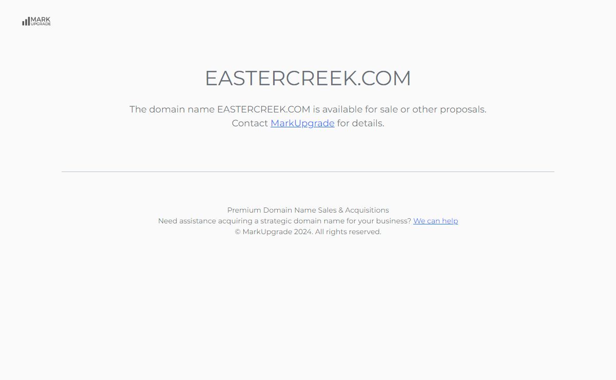 EASTERCREEK.COM Unlock Success with Premium Domain Names