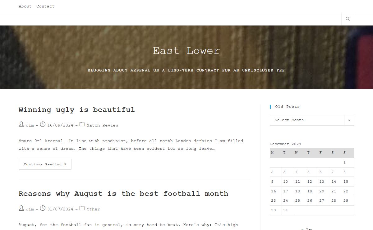 East Lower – Blogging about Arsenal on a long-term contract for an undisclosed fee