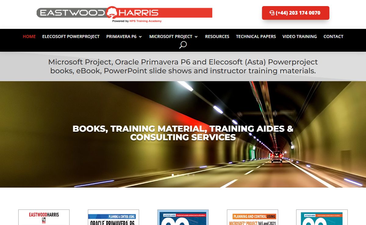 Project planning and scheduling software books, training material and training