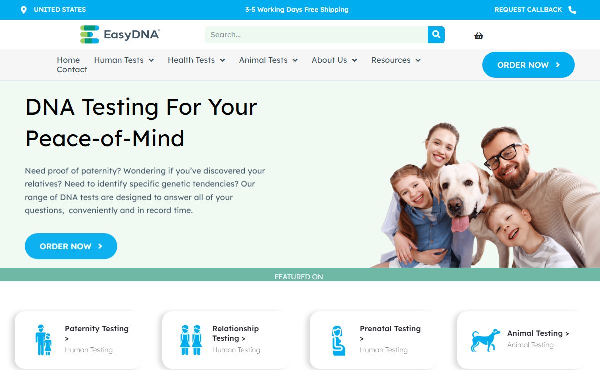 DNA Testing and Home DNA Test Services | Paternity Test - $119 only