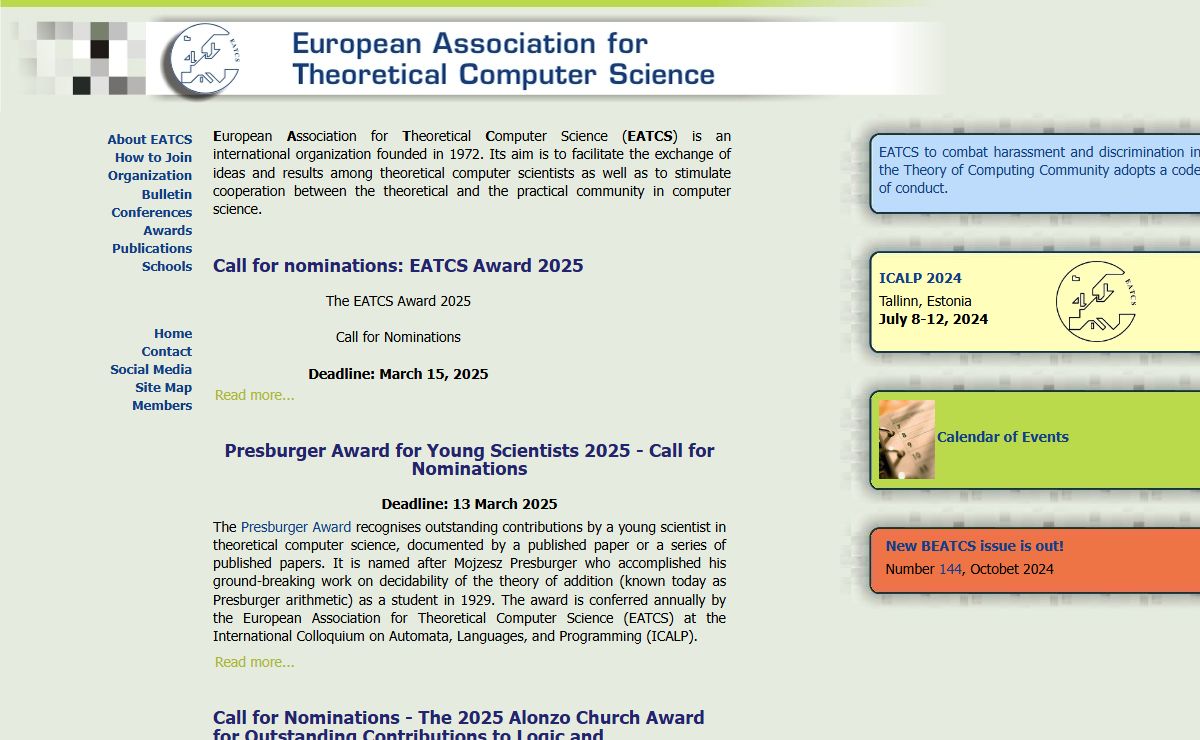 European Association for Theoretical Computer Science