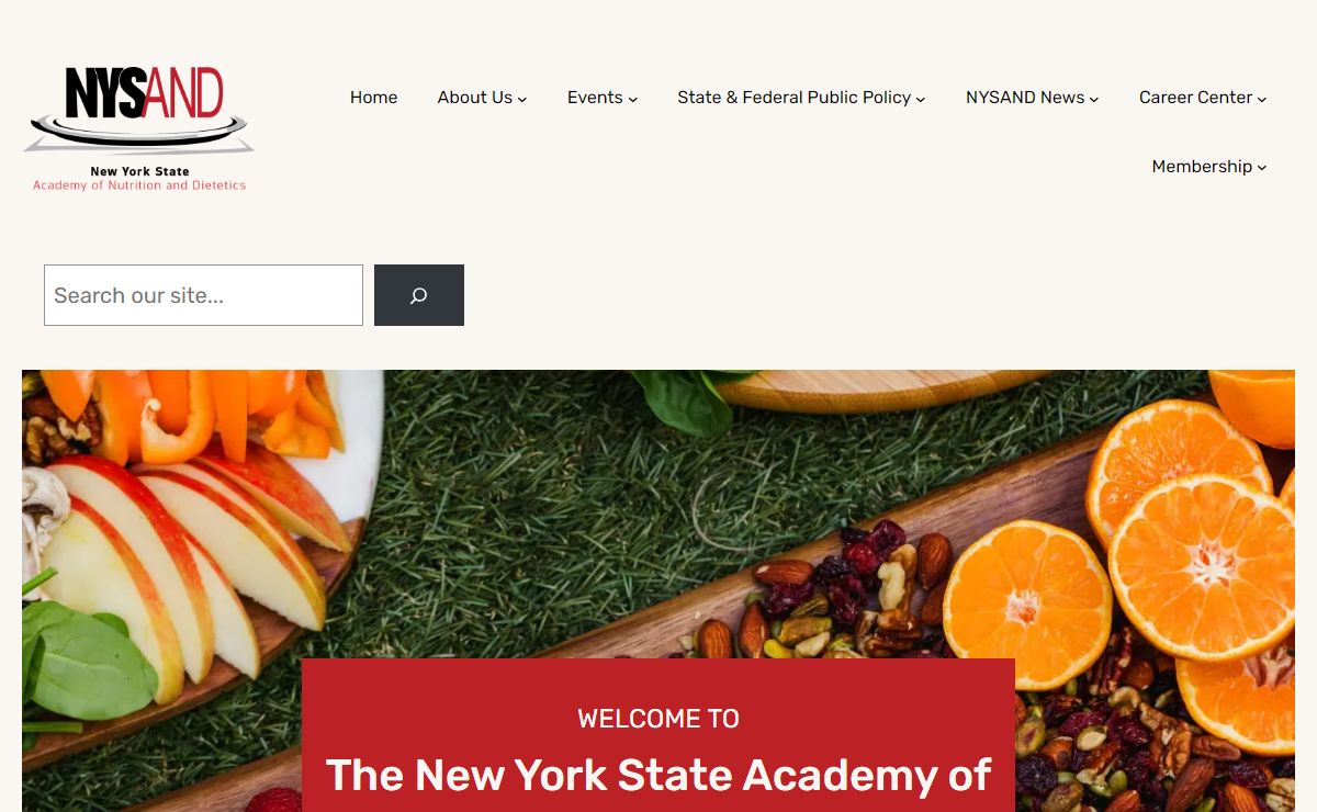 New York State Academy of Nutrition and Dietetics – NYSAND