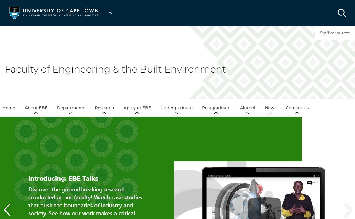 Home | Faculty of Engineering & the Built Environment