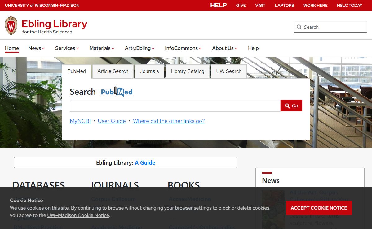 Ebling Library – for the Health Sciences – UW–Madison