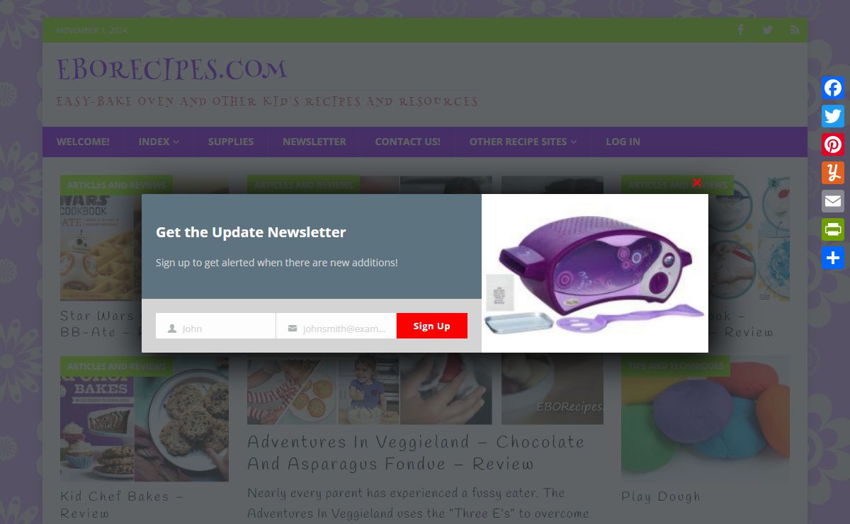 Welcome! - EBORecipes.com
