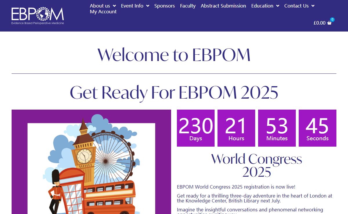EBPOM – Evidence Based Perioperative Medicine since 1997