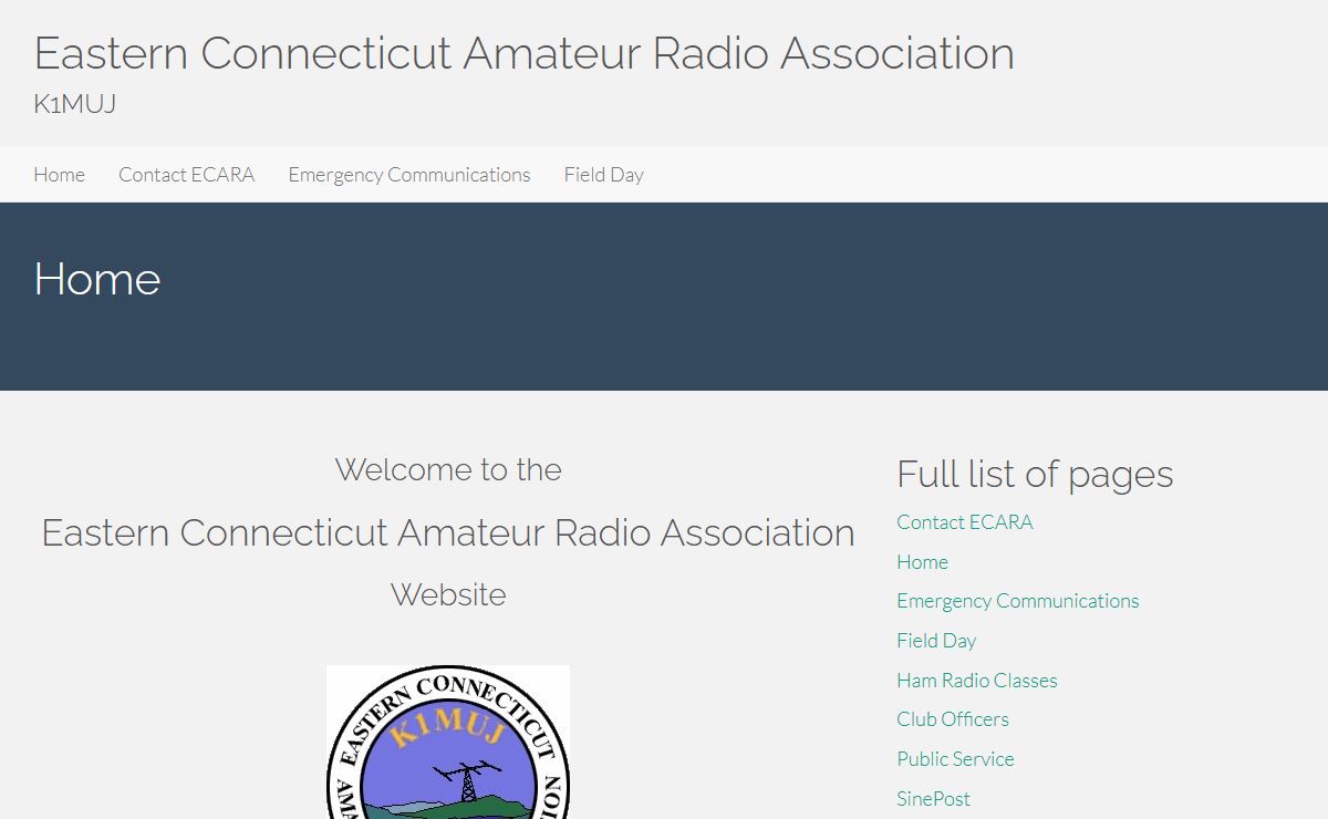 Eastern Connecticut Amateur Radio Association – K1MUJ