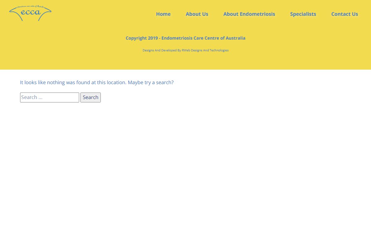 Page not found – ECCA
