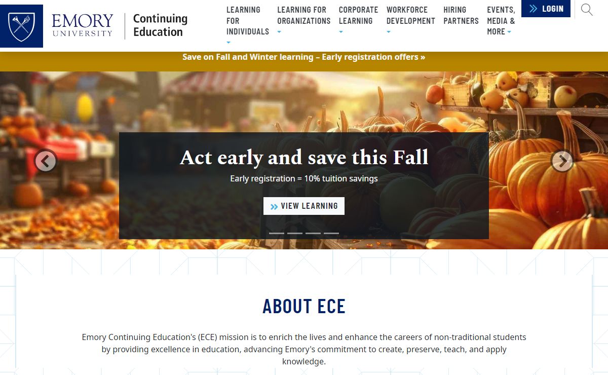Welcome to ECE | Emory Continuing Education