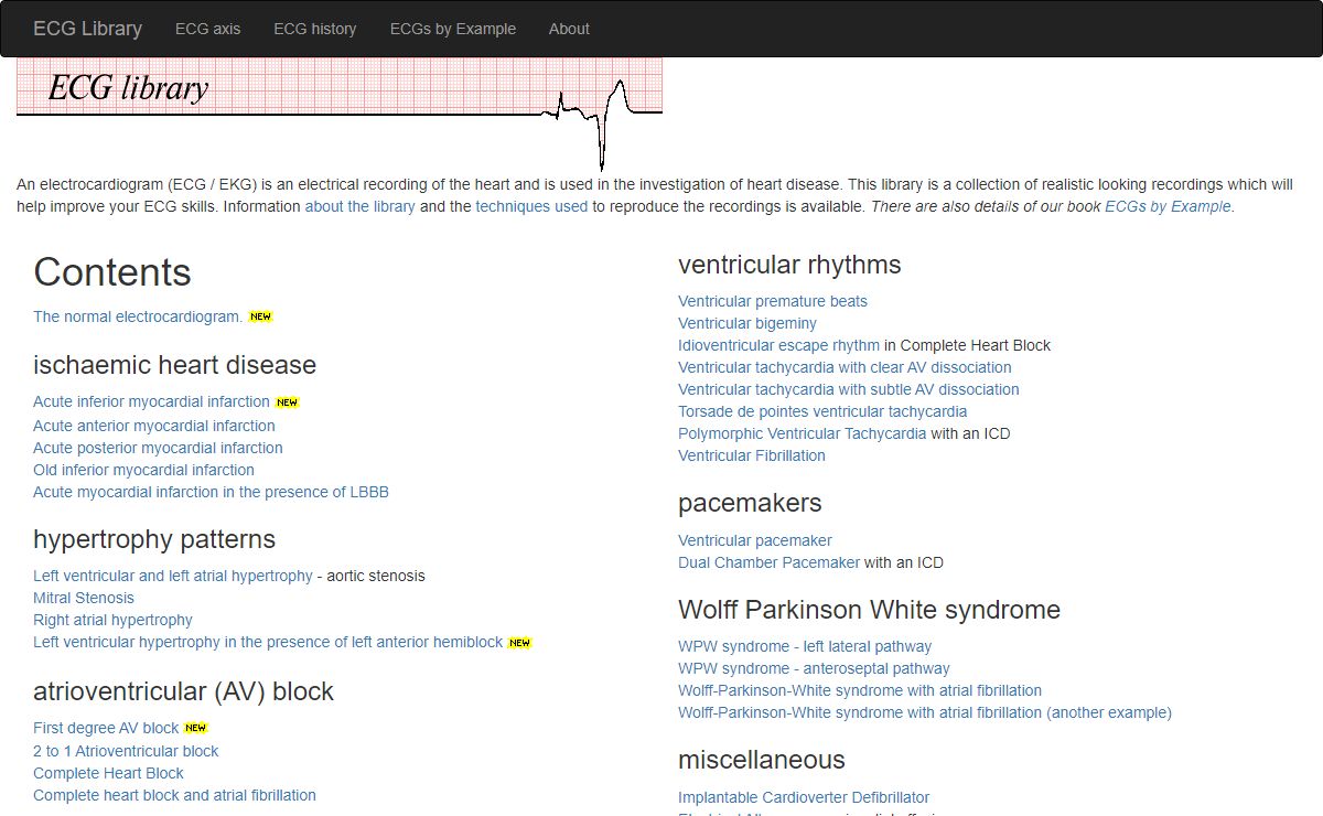 ECGlibrary.com: