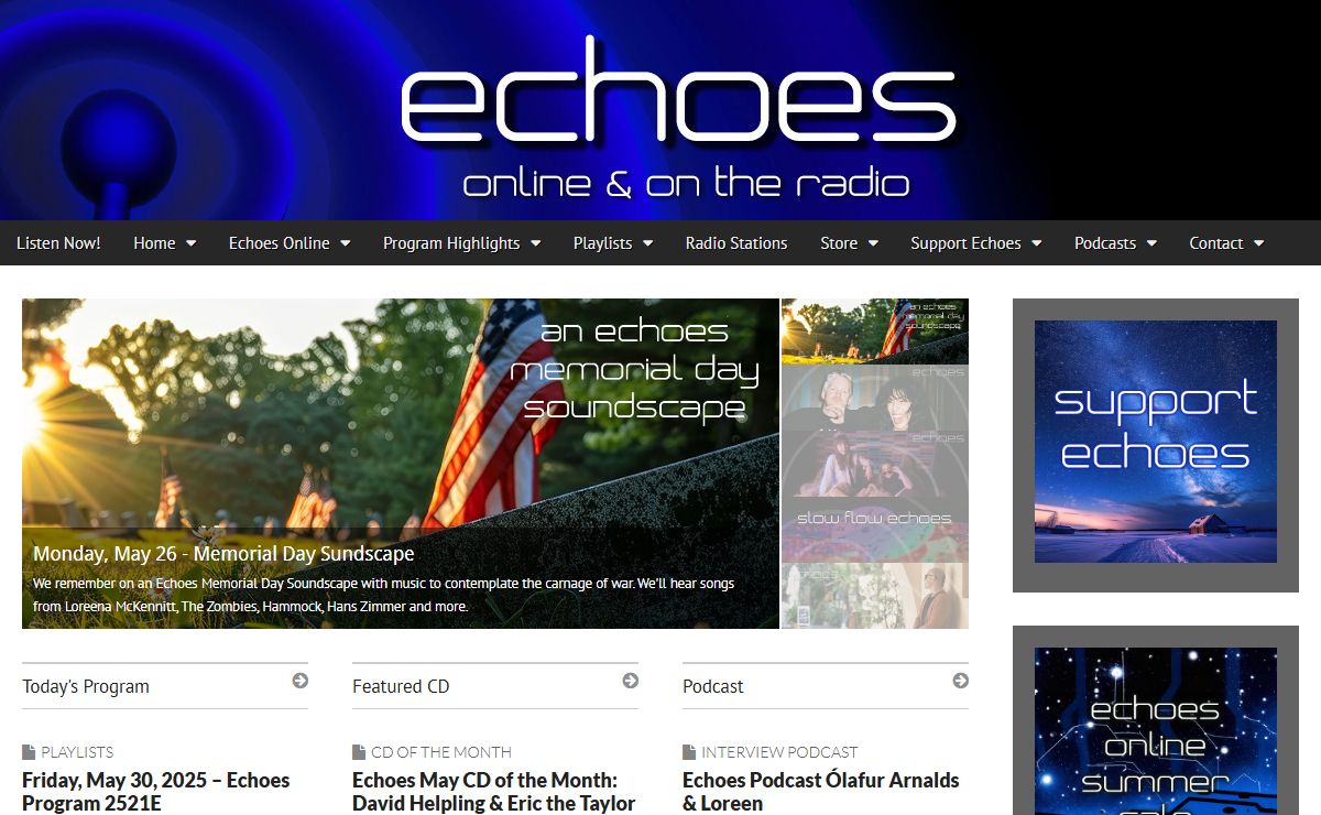Echoes – The Nightly Music Soundscape