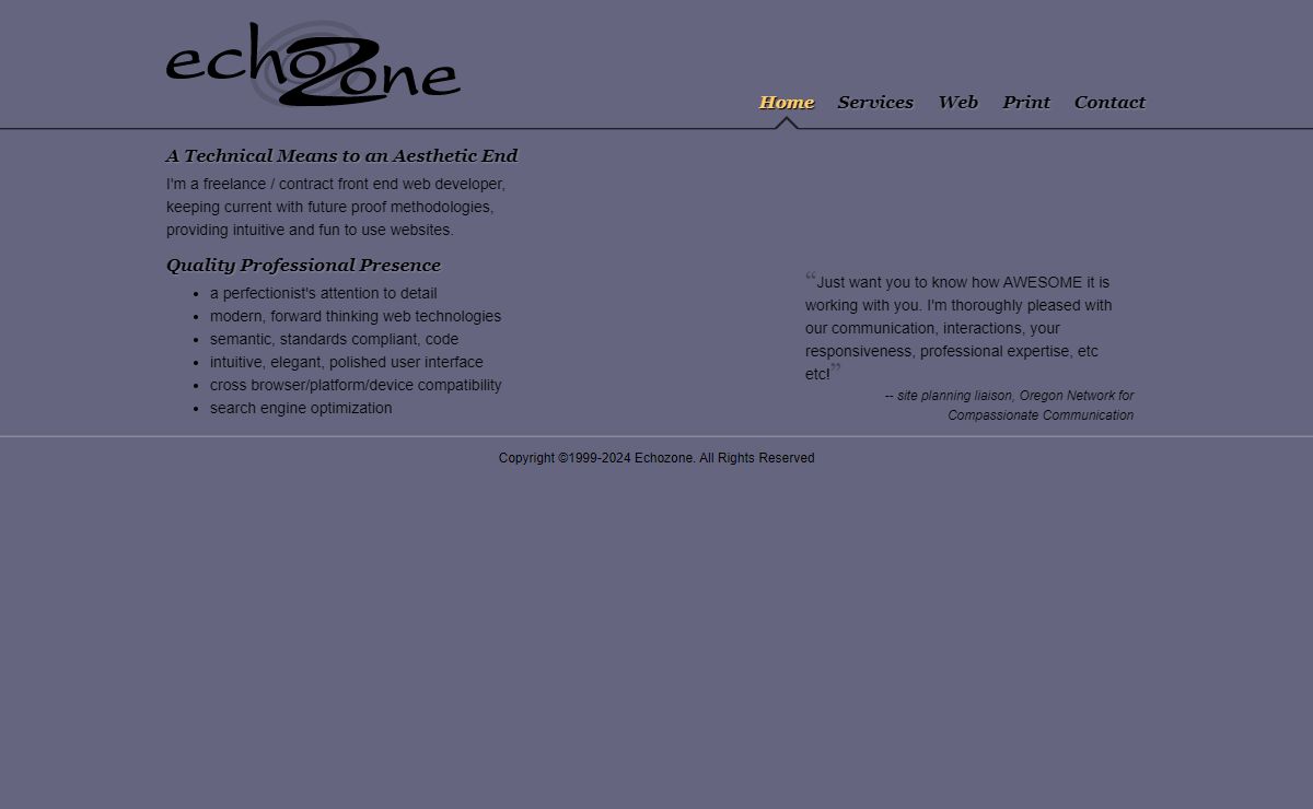 Echozone Web Design & Website Development | Eugene Oregon | web standards, Drupal, CSS expertise
