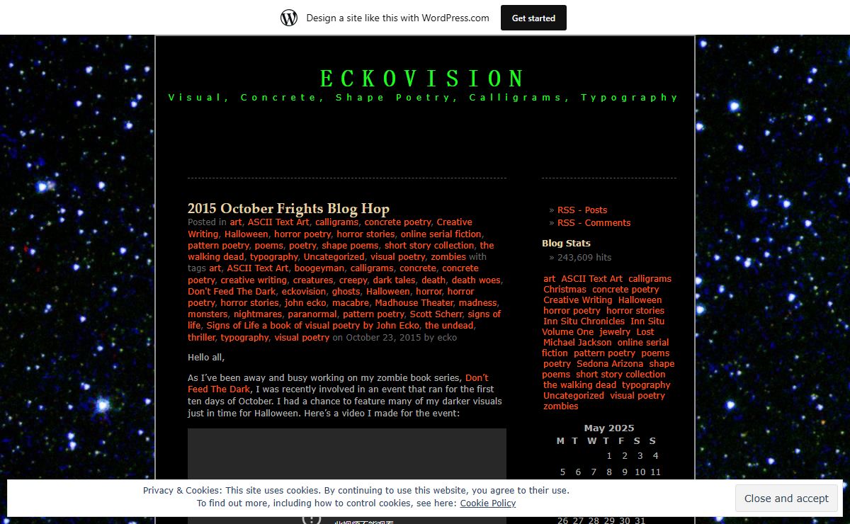 ECKOVISION | Visual, Concrete, Shape Poetry, Calligrams, Typography