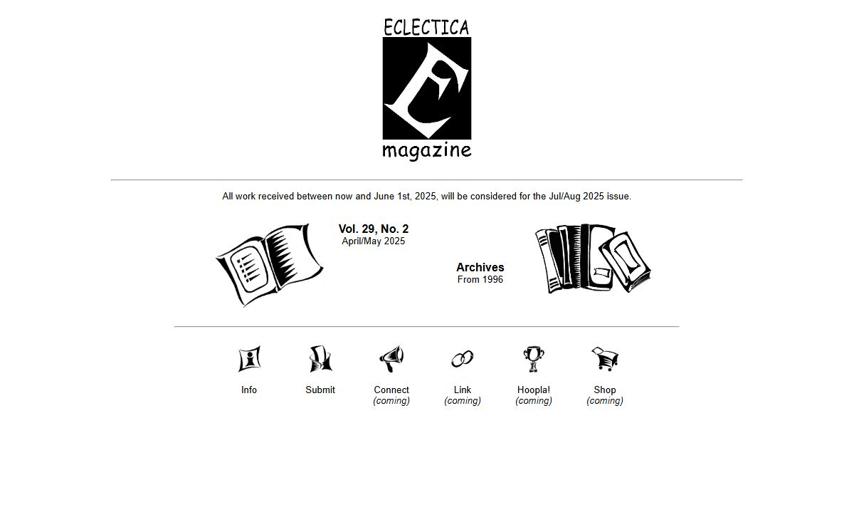 ECLECTICA Magazine Homepage