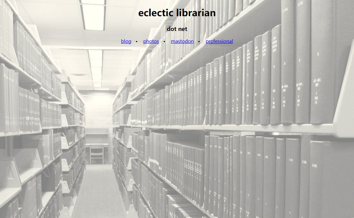 eclectic librarian dot net