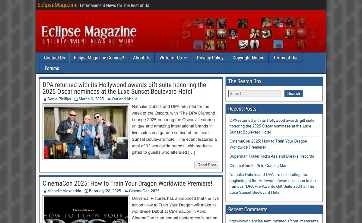 EclipseMagazine – Entertainment News for The Rest of Us