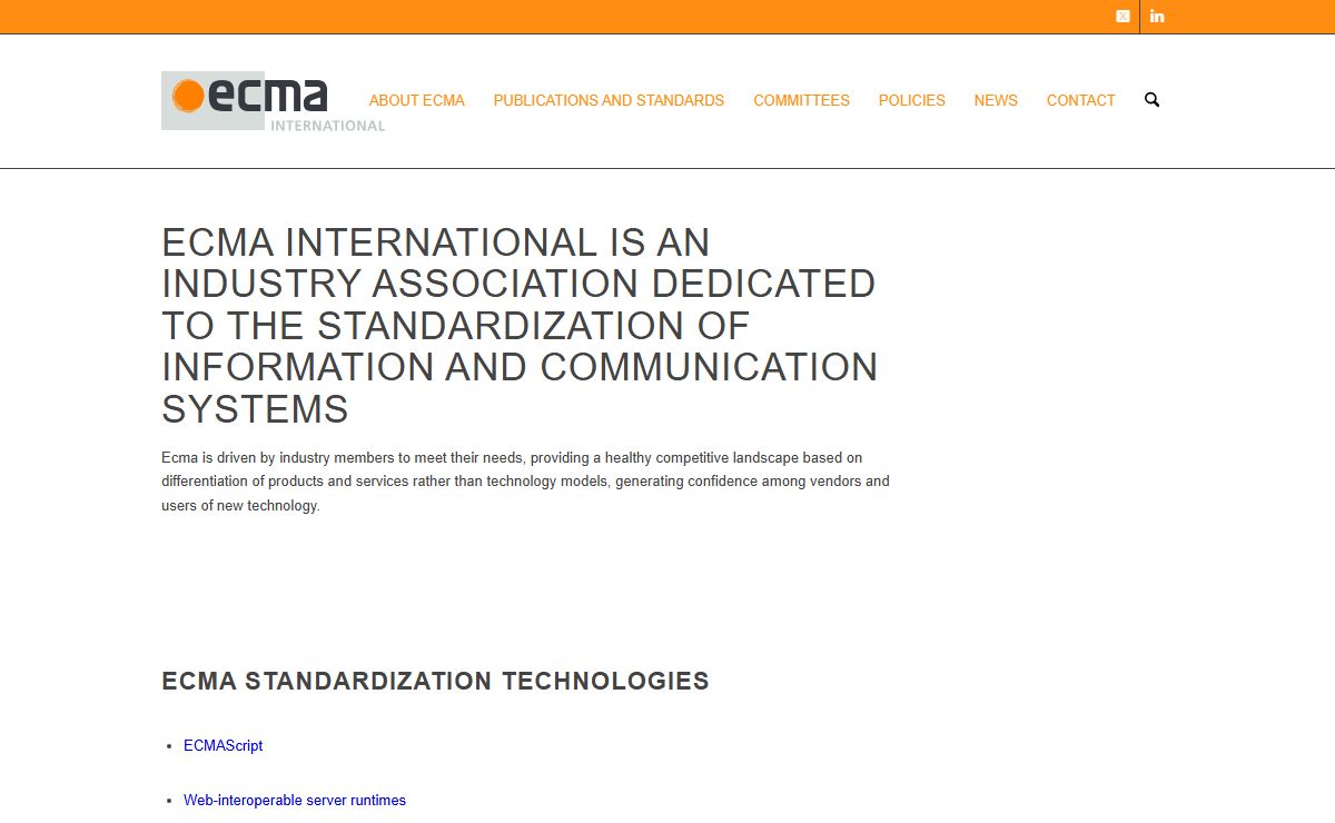 Home - Ecma International