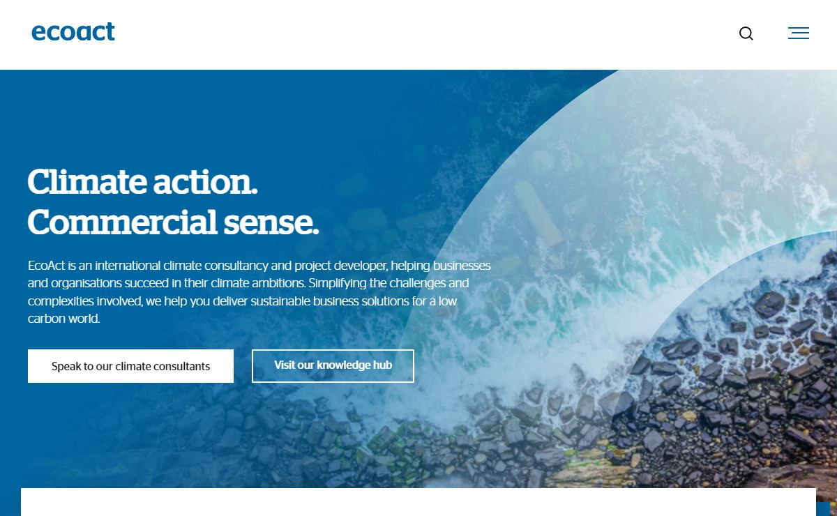 EcoAct Climate Consultancy | Climate Action. Commercial Sense.
