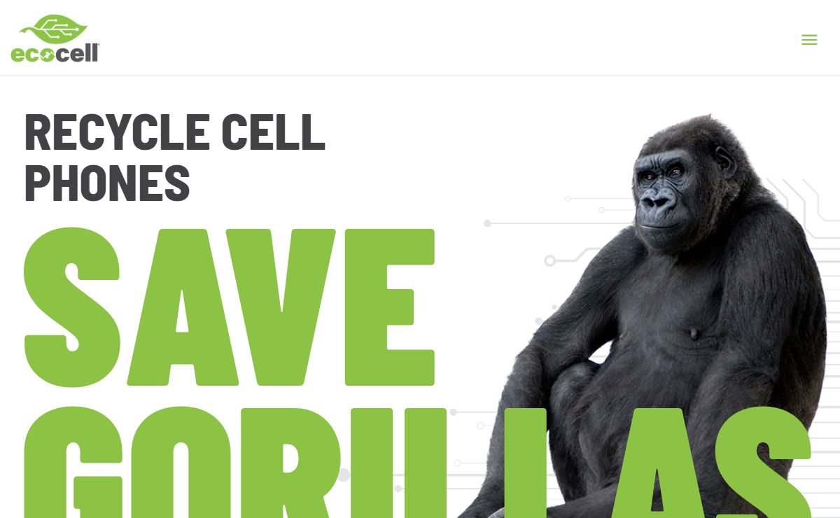 ecocell - Recycle Cell Phones, Save Gorillas