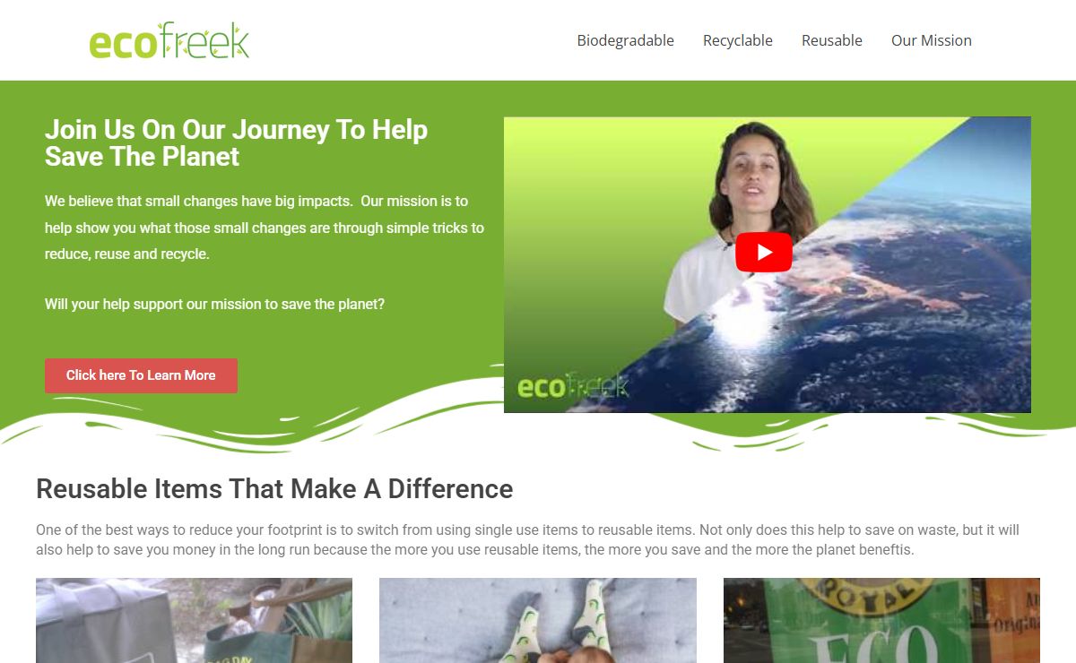 EcoFreek - Small Changes, Big Results.