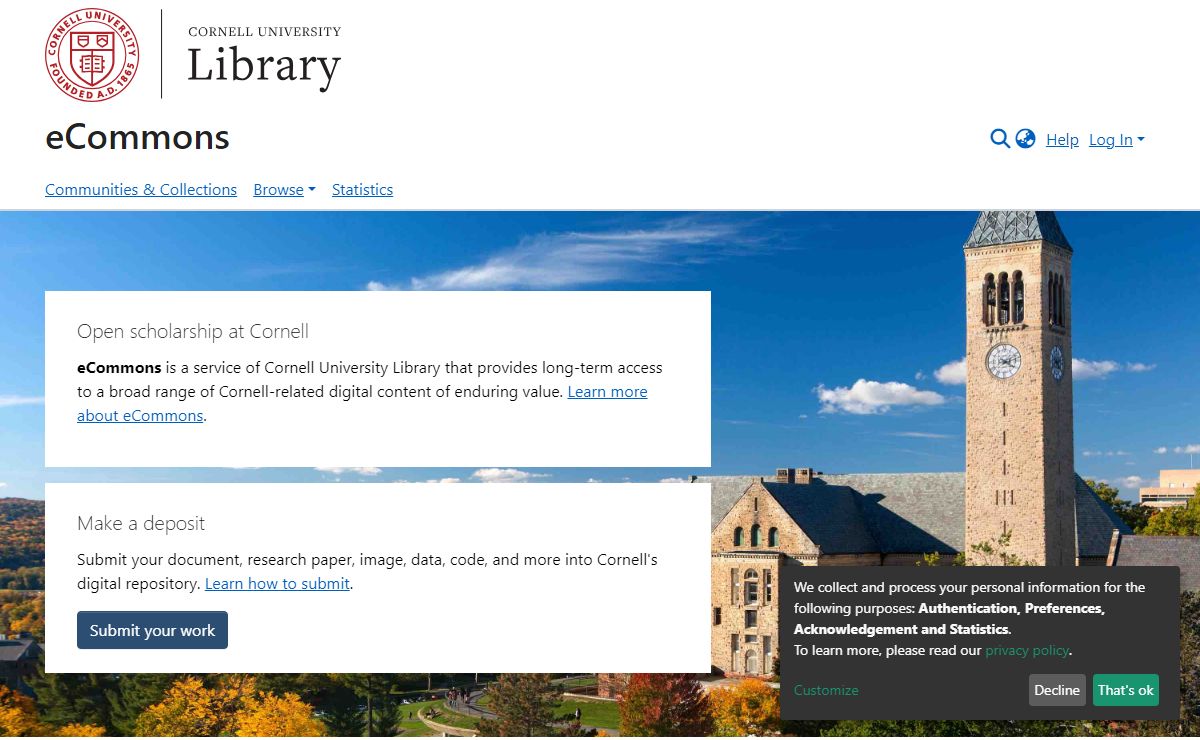Cornell eCommons :: Home