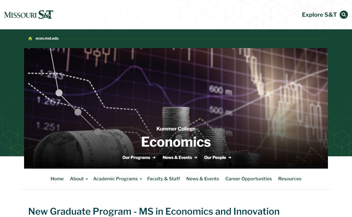econ.mst.edu – Economics Department | Missouri S&T