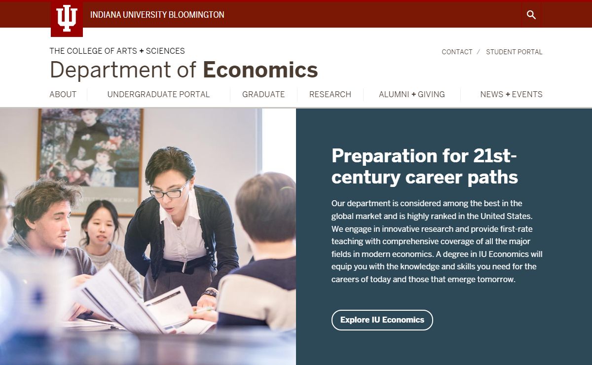 Department of Economics: Indiana University Bloomington