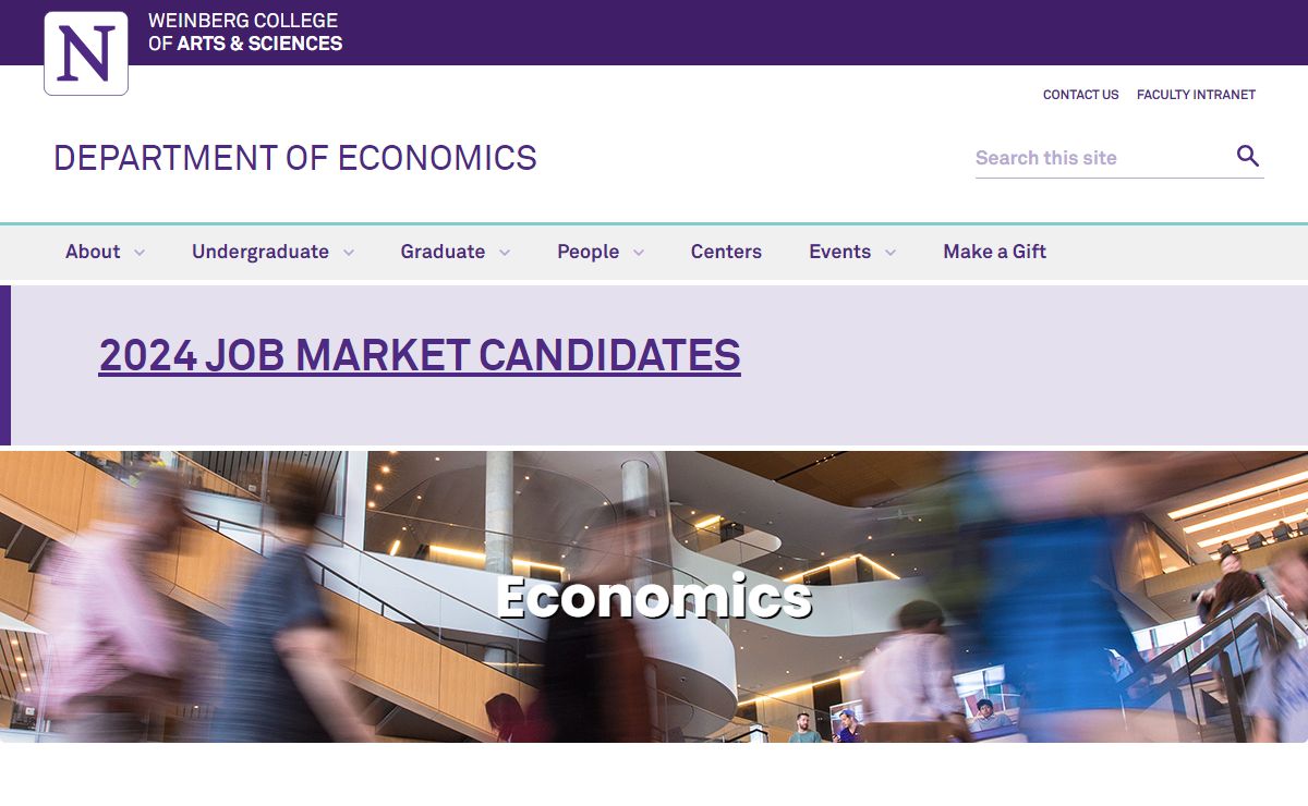 Department of Economics - Northwestern University