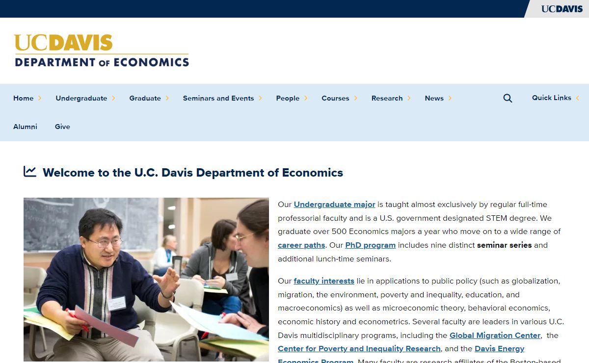 Economics at UC Davis