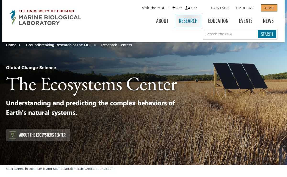 The Ecosystems Center | Marine Biological Laboratory