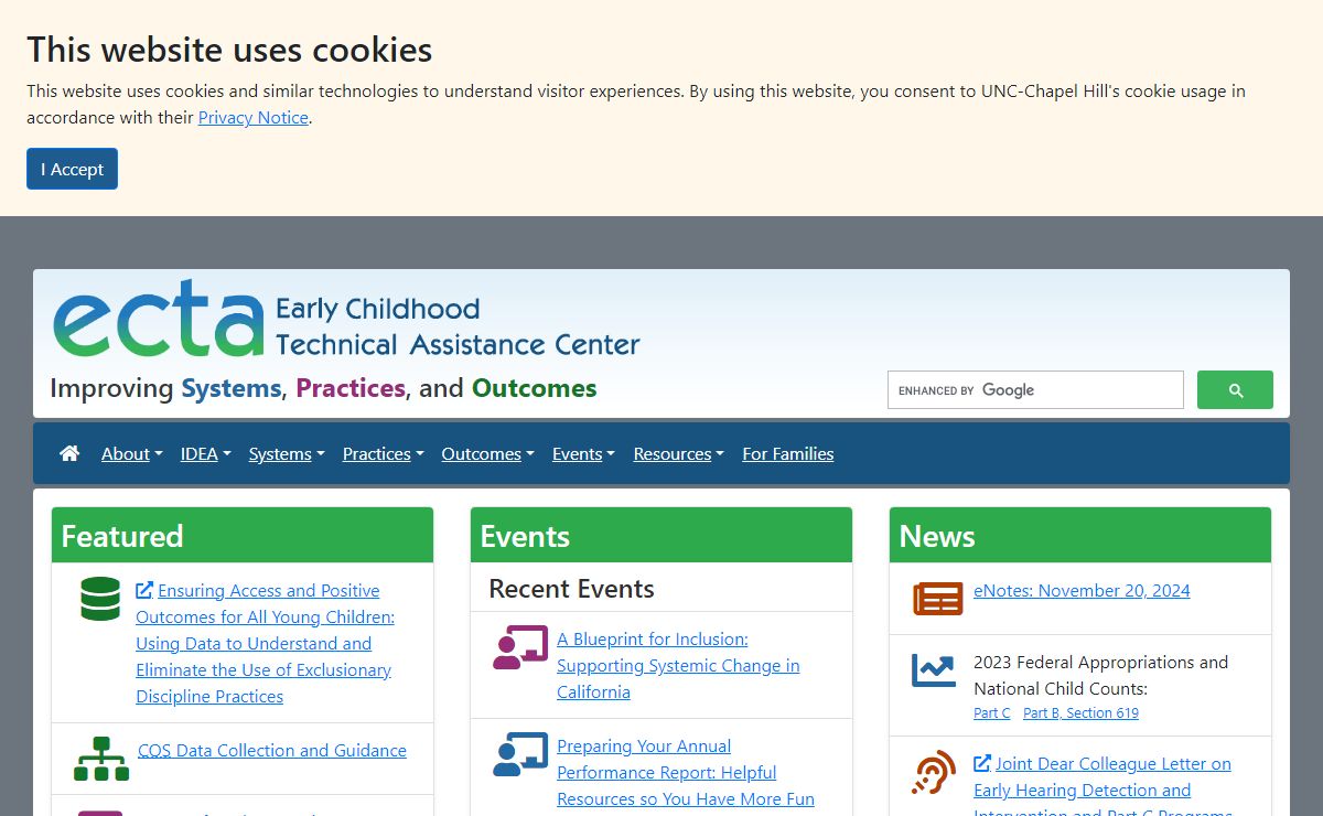 ECTA Center: Improving Systems, Practices and Outcomes
