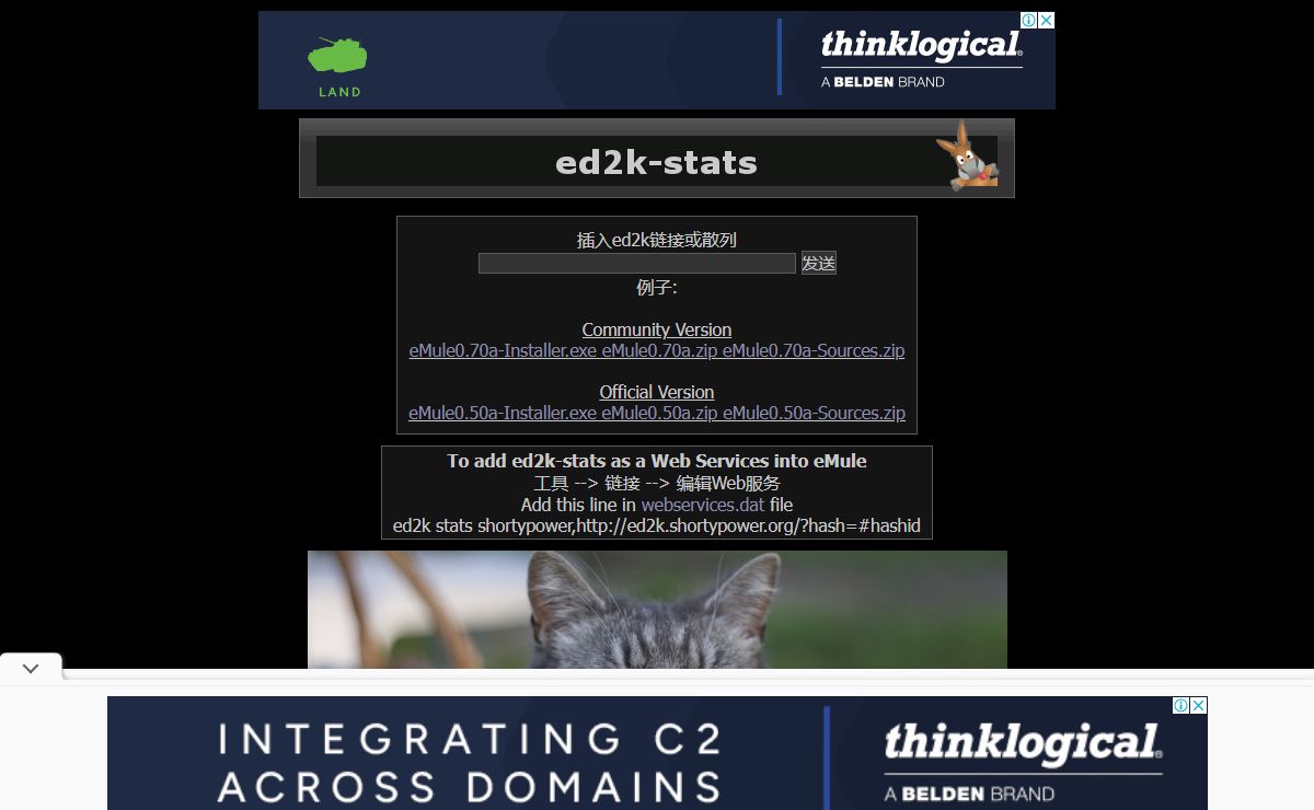 ed2k-stats statistics and history of shared files from the ed2k network