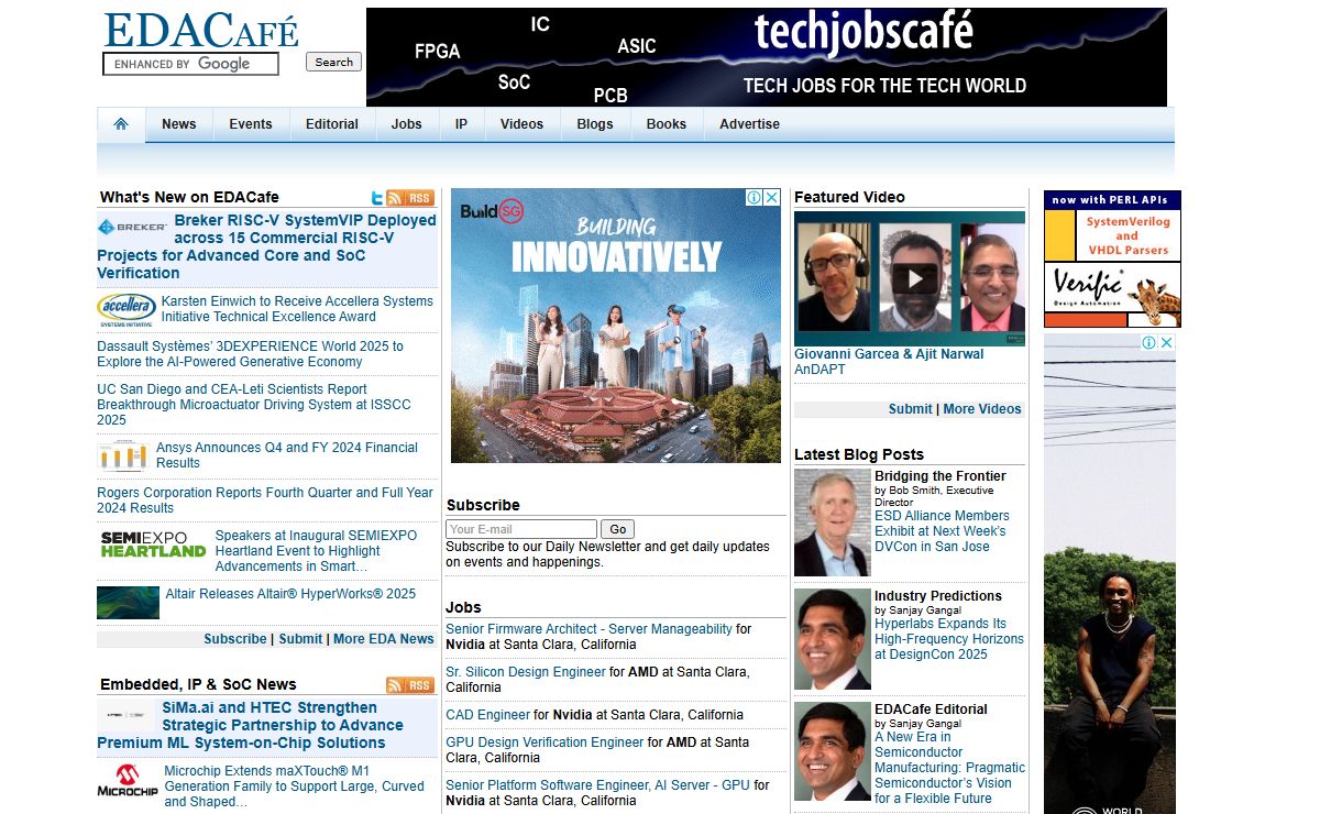 Welcome to EDACafe, the Leading EDA Portal