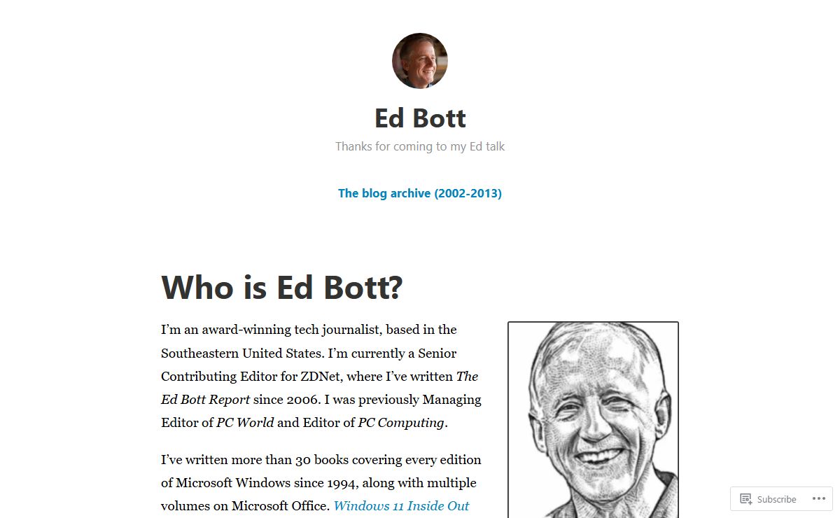 Ed Bott – Thanks for coming to my Ed talk