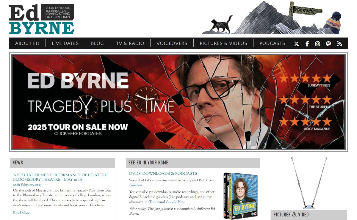 The Official Website of Stand-Up Comedian Ed Byrne
