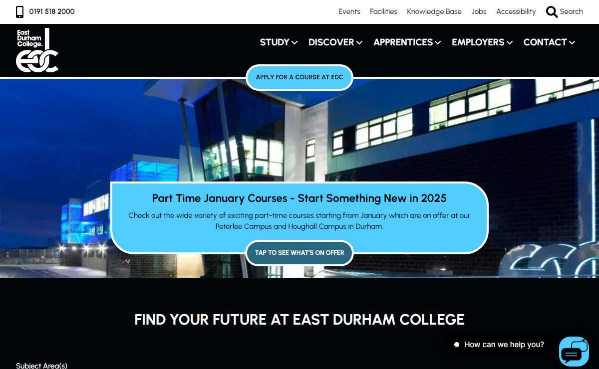 Creating outstanding futures. | East Durham College