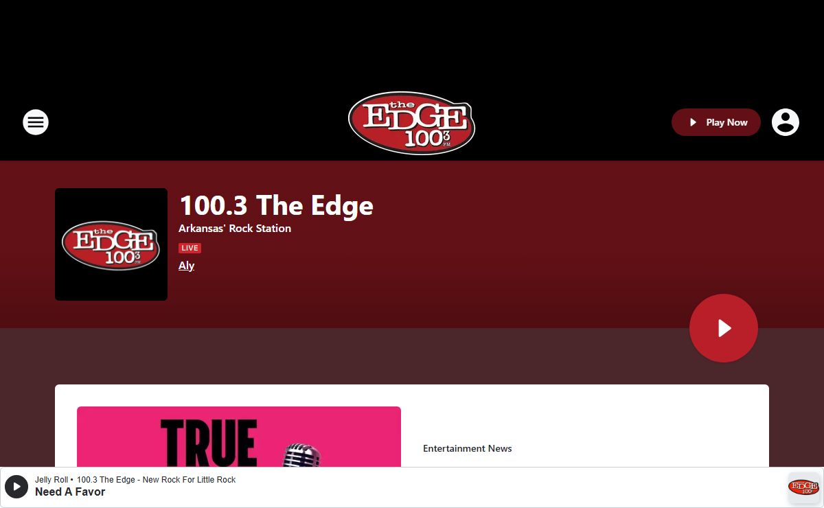 100.3 The Edge - Arkansas' Rock Station