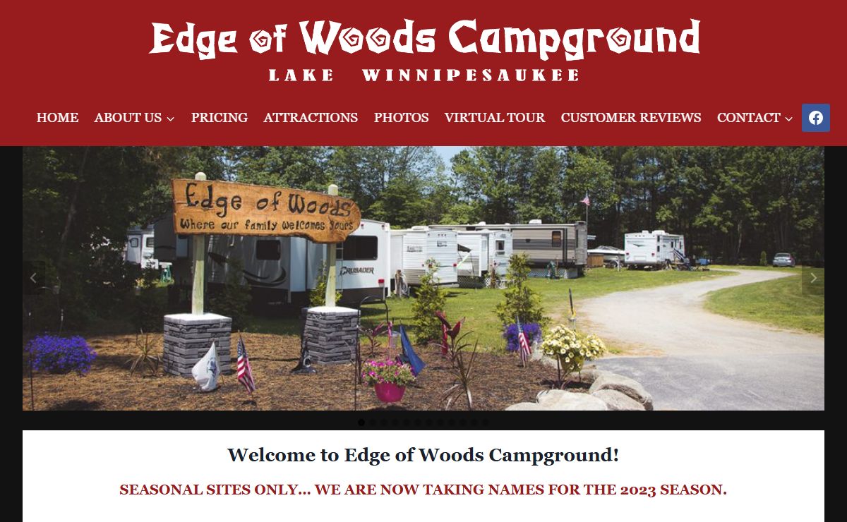 Edge of the Woods Campground | Gilford, NH
