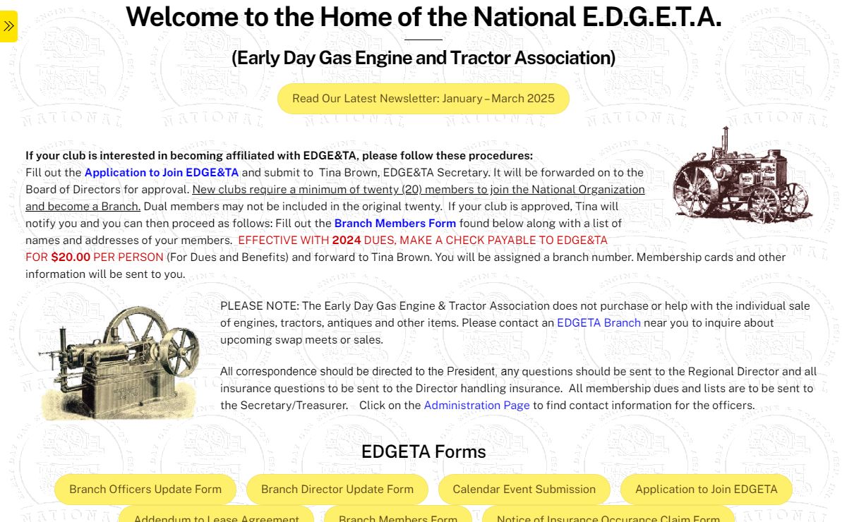 National Early Day Gas Engine and Tractor Association - National Early Day Gas Engine and Tractor Association