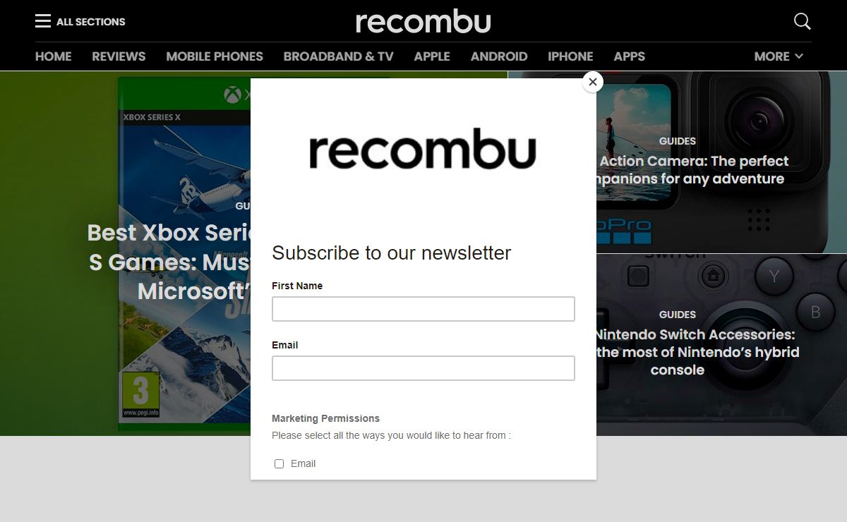 Recombu | Compare Mobile Phones, Cars, Broadband & TV
