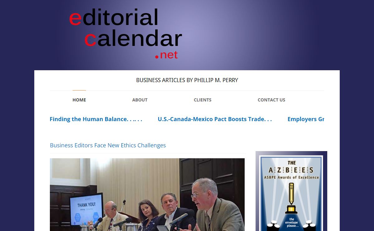 Editorial Calendar -
