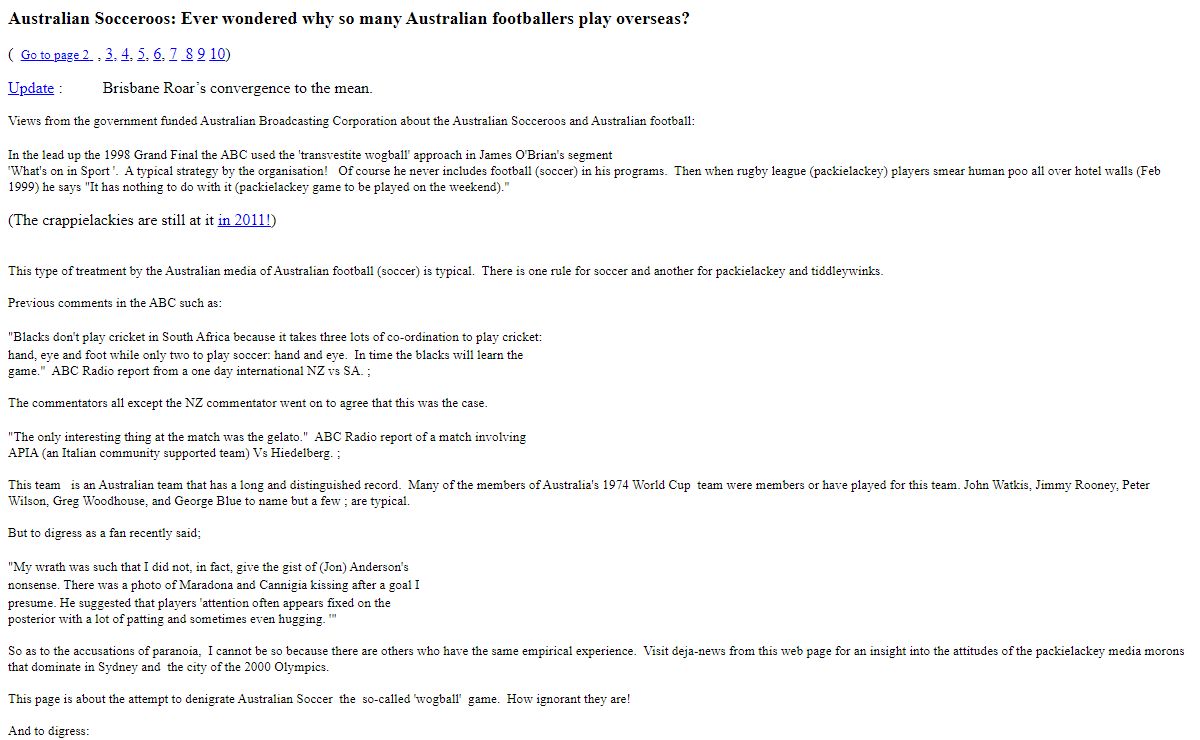 Australian Socceroos. Ever wondered why so many Australian footballers ie Socceroos, Olyroos, Matildas play overseas?