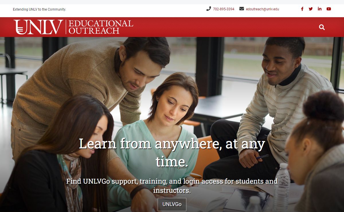 Extending UNLV to the Community. | UNLV Educational Outreach