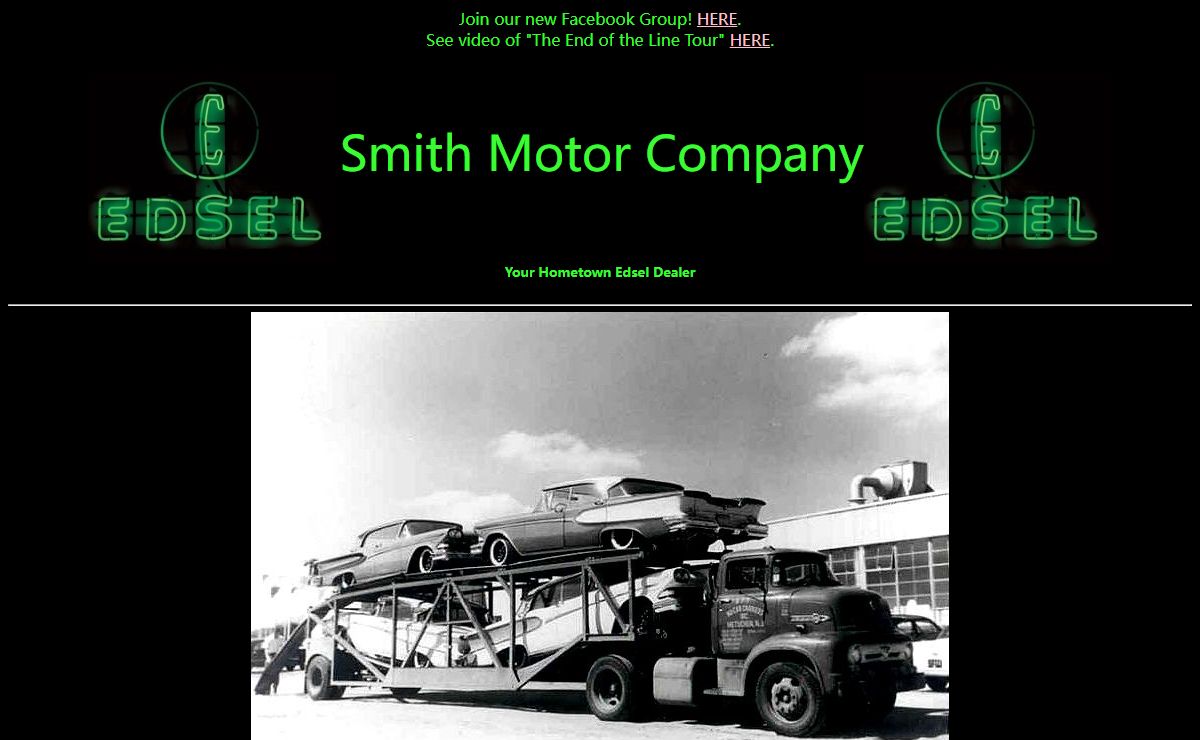 The Edsel...Smith Motor Company